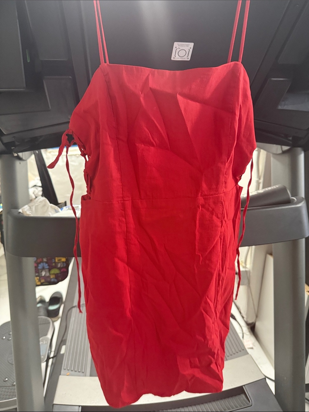 Zara Red Spaghetti-Strap Mini‎ Dress